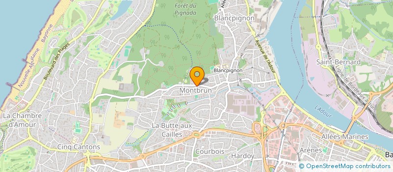 localisation de l'entreprise MADAME EUGENIE BOULLAY  ANGLET