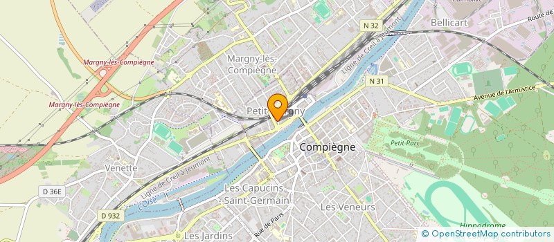 localisation de l'entreprise MADAME EUGENIE BOUNIOL  COMPIEGNE