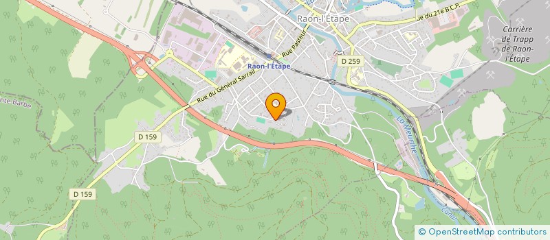 localisation de l'entreprise MADAME EUGENIE BROUX  RAON-L'ETAPE