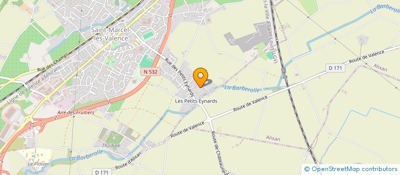 localisation de l'entreprise MADAME EUGENIE BUISSON  SAINT-MARCEL-LES-VALENCE