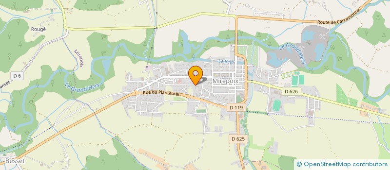 localisation de l'entreprise MADAME EUGENIE CANOUET à MIREPOIX