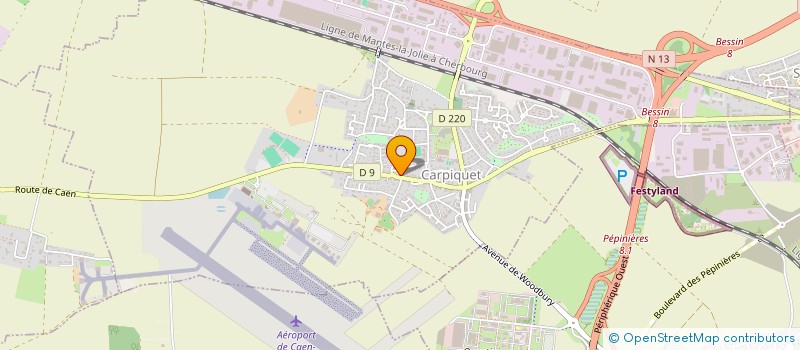 localisation de l'entreprise MADAME EUGENIE CAPLET  CARPIQUET