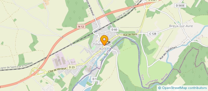 localisation de l'entreprise MADAME EUGENIE CARPENTIER  TILLIERES-SUR-AVRE