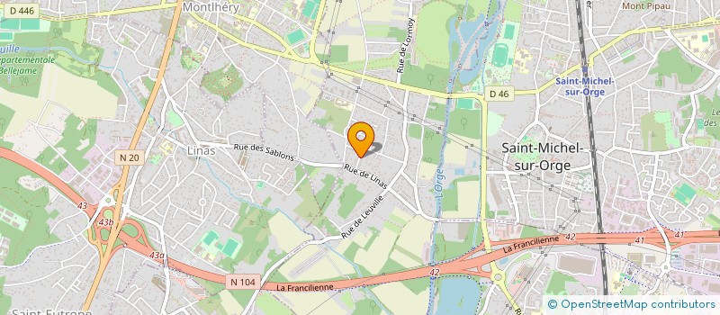 localisation de l'entreprise MADAME EUGENIE CHATELAIN à LONGPONT-SUR-ORGE