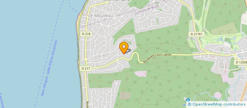 localisation de l'entreprise MADAME EUGENIE CLAUDEL  LA TESTE-DE-BUCH