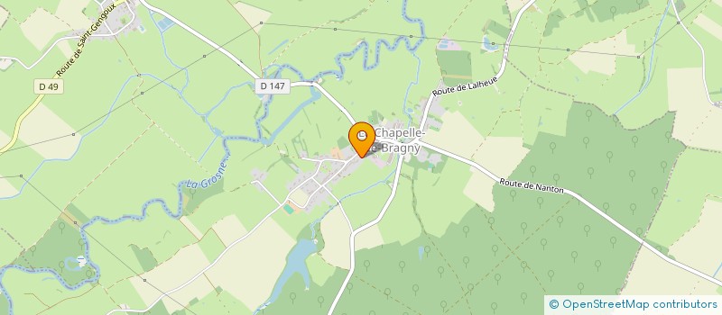localisation de l'entreprise MADAME EUGENIE COTTEL à LA CHAPELLE-DE-BRAGNY