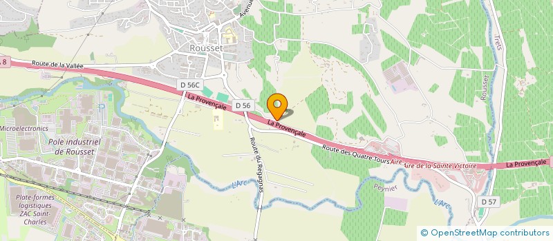 localisation de l'entreprise MADAME EUGENIE COUTAGNE  ROUSSET