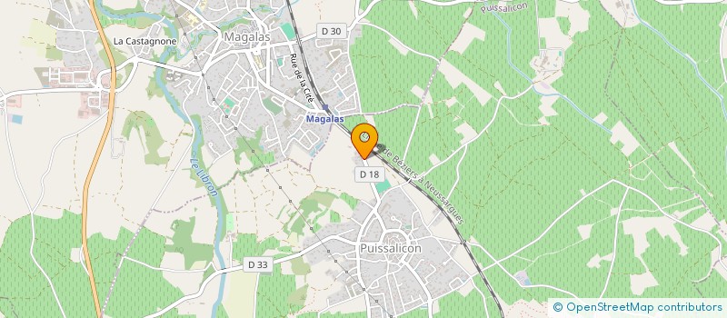 localisation de l'entreprise MADAME EUGENIE DE CARLO  PUISSALICON