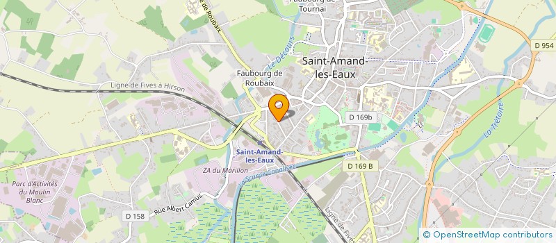 localisation de l'entreprise MADAME EUGENIE DEBAILLEUX à SAINT-AMAND-LES-EAUX
