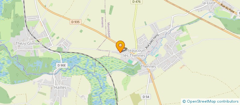 localisation de l'entreprise MADAME EUGENIE DESMONTS  BERTEAUCOURT-LES-THENNES