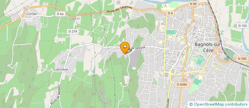 localisation de l'entreprise MADAME EUGENIE DIAS  BAGNOLS-SUR-CEZE