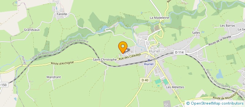 localisation de l'entreprise MADAME EUGENIE DROUVROY  HURIEL