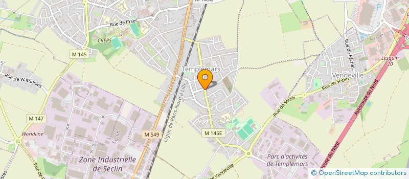 localisation de l'entreprise MADAME EUGENIE DRUELLE  TEMPLEMARS