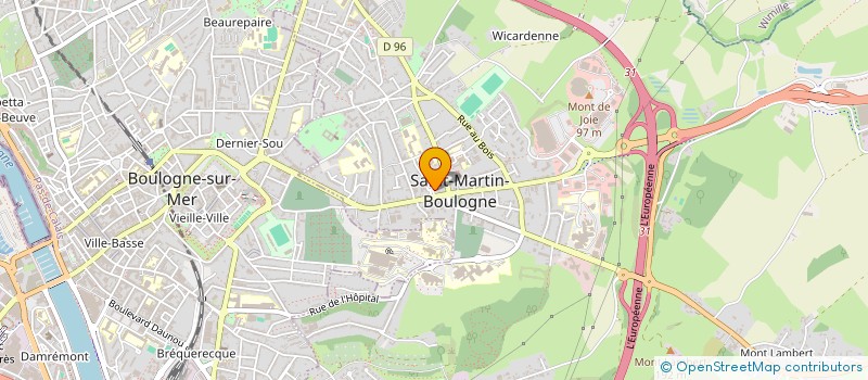 localisation de l'entreprise MADAME EUGENIE DUHAMEL  SAINT-MARTIN-BOULOGNE