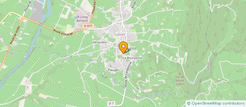 localisation de l'entreprise MADAME EUGENIE DURAND  SABLET