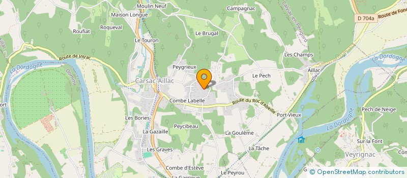 localisation de l'entreprise MADAME EUGENIE DUSSOL  CARSAC-AILLAC