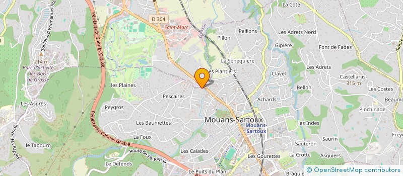 localisation de l'entreprise MADAME EUGENIE FLAYAC VENET  MOUANS-SARTOUX