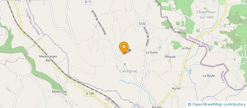 localisation de l'entreprise MADAME EUGENIE FOURCHES  CAVAGNAC