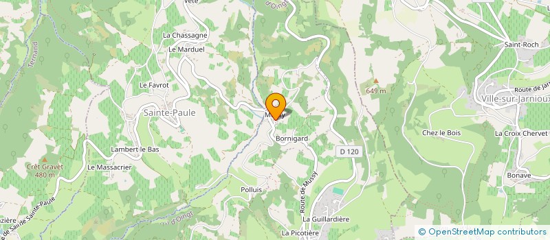 localisation de l'entreprise MADAME EUGENIE FREMILLON  VAL D'OINGT