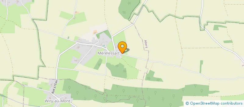 localisation de l'entreprise MADAME EUGENIE FREVILLE  MERELESSART