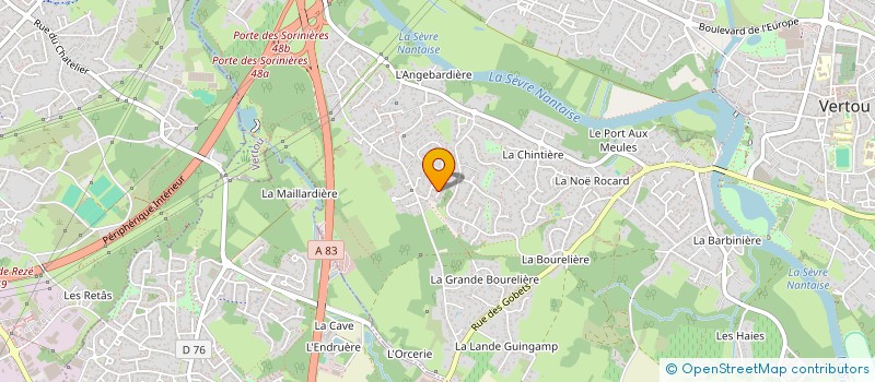 localisation de l'entreprise MADAME EUGENIE GADE  VERTOU