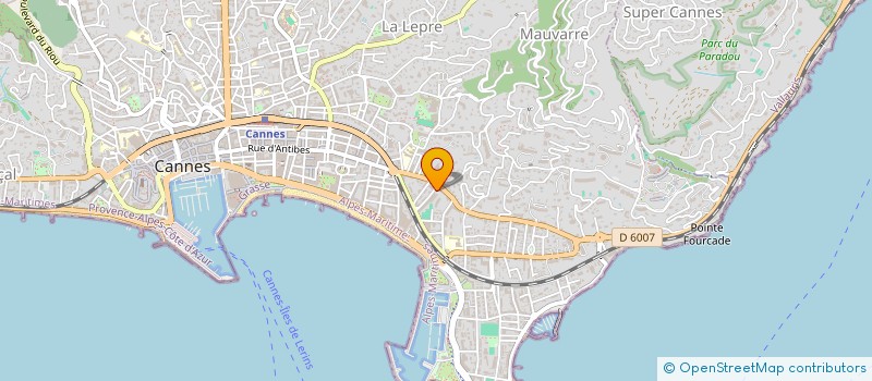 localisation de l'entreprise MADAME EUGENIE GARRIGUE  CANNES