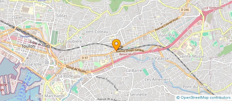 localisation de l'entreprise MADAME EUGENIE GUERIN  TOULON