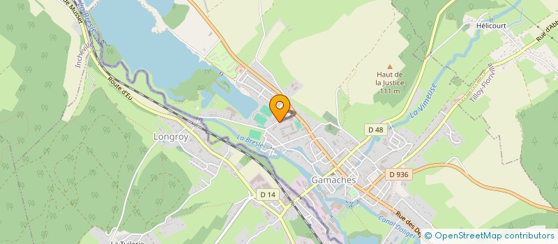 localisation de l'entreprise MADAME EUGENIE HAGNERELLE  GAMACHES