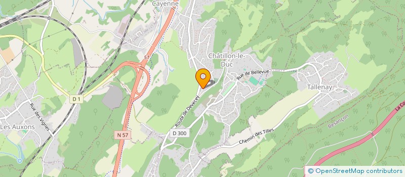 localisation de l'entreprise MADAME EUGENIE HAUESBERGER  CHATILLON-LE-DUC