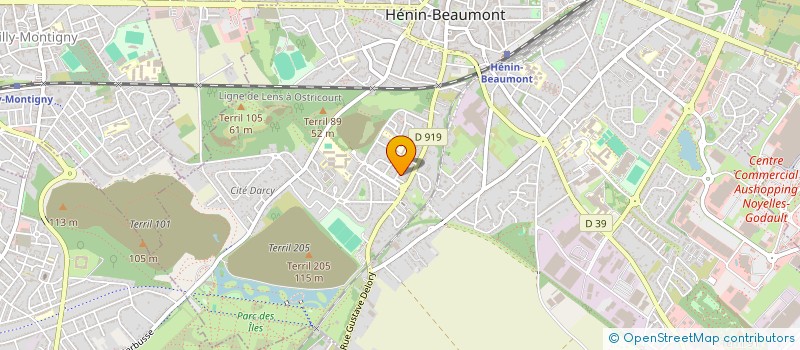 localisation de l'entreprise MADAME EUGENIE HENON à HENIN-BEAUMONT