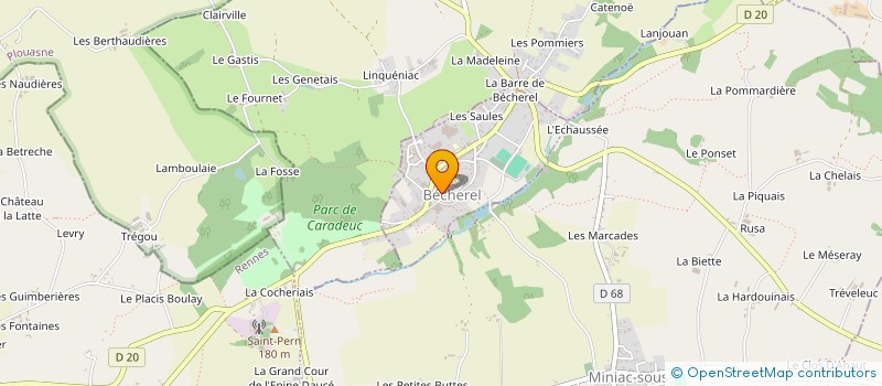 localisation de l'entreprise MADAME EUGENIE HOUSSIN-DUCANGE  BECHEREL