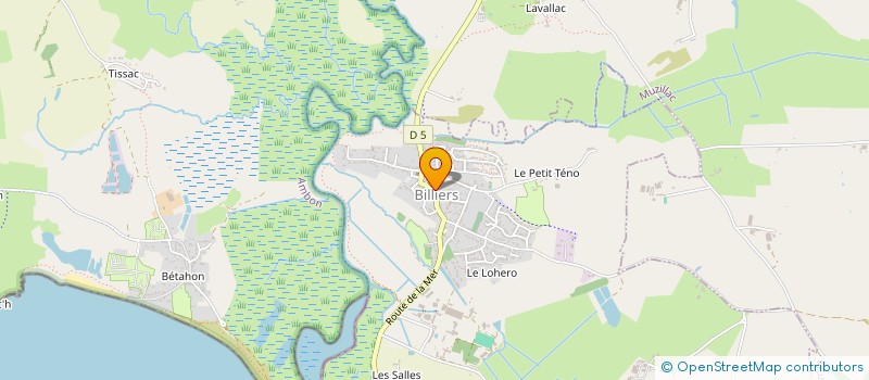 localisation de l'entreprise MADAME EUGENIE HUZA  BILLIERS