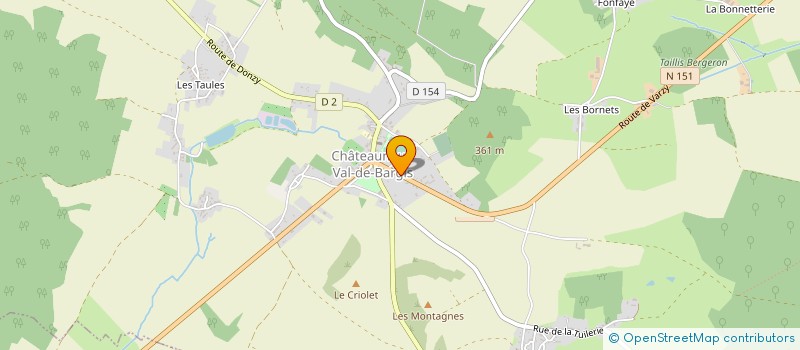 localisation de l'entreprise MADAME EUGENIE JARREAU  CHATEAUNEUF-VAL-DE-BARGIS