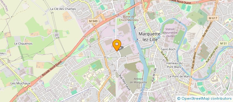 localisation de l'entreprise MADAME EUGENIE JOMIN  MARQUETTE-LEZ-LILLE