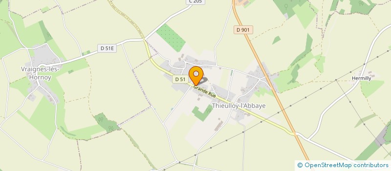 localisation de l'entreprise MADAME EUGENIE LAMBERT à THIEULLOY-L'ABBAYE