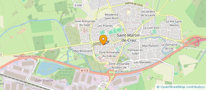 localisation de l'entreprise MADAME EUGENIE LAURENT à SAINT-MARTIN-DE-CRAU