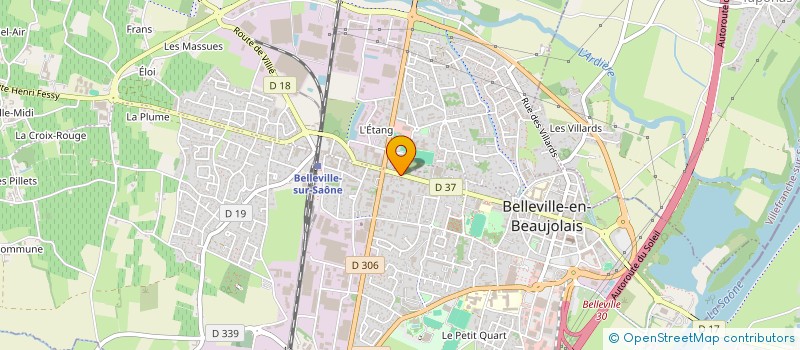 localisation de l'entreprise MADAME EUGENIE LECLERC  BELLEVILLE-EN-BEAUJOLAIS