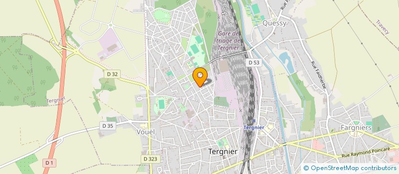 localisation de l'entreprise MADAME EUGENIE LECOMTE  TERGNIER