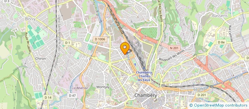 localisation de l'entreprise MADAME EUGENIE LEIGH à CHAMBERY