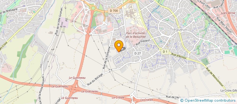 localisation de l'entreprise MADAME EUGENIE LENOT  TREGUEUX