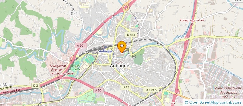 localisation de l'entreprise MADAME EUGENIE LUDDENI  AUBAGNE