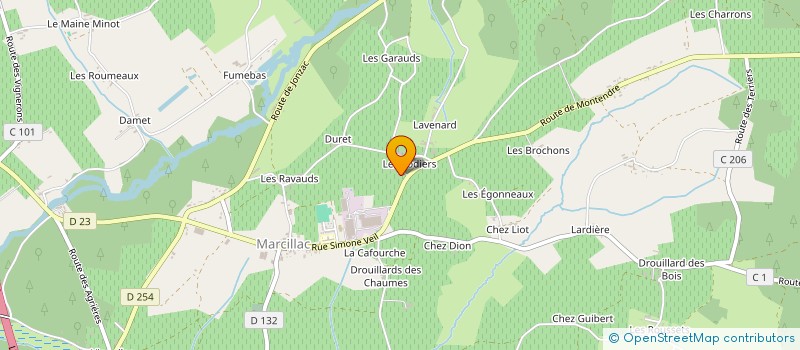 localisation de l'entreprise MADAME EUGENIE MAIRET  VAL-DE-LIVENNE