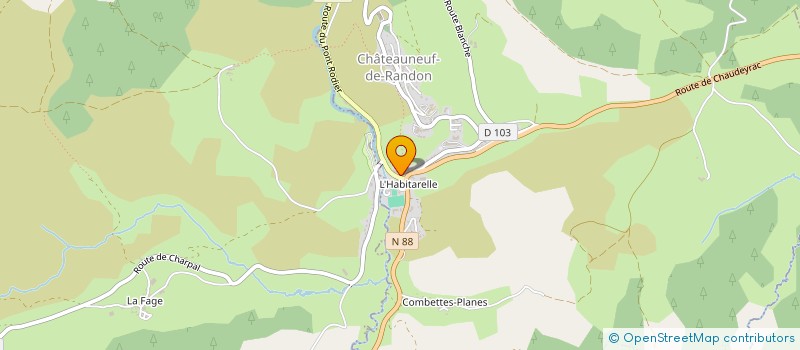 localisation de l'entreprise MADAME EUGENIE MALLET à CHATEAUNEUF-DE-RANDON