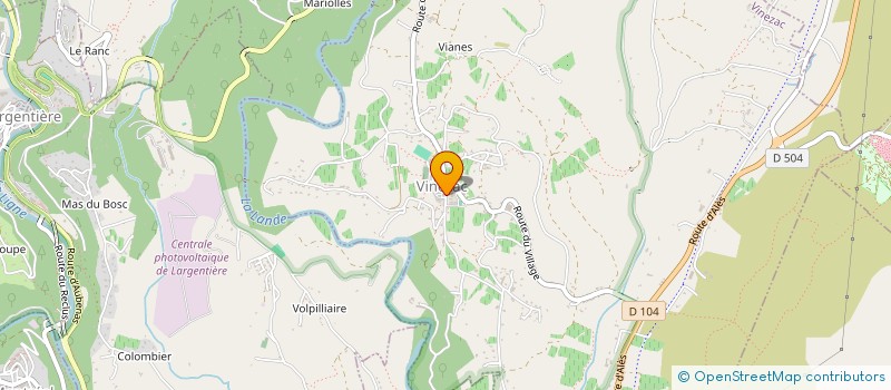 localisation de l'entreprise MADAME EUGENIE MANSON  VINEZAC