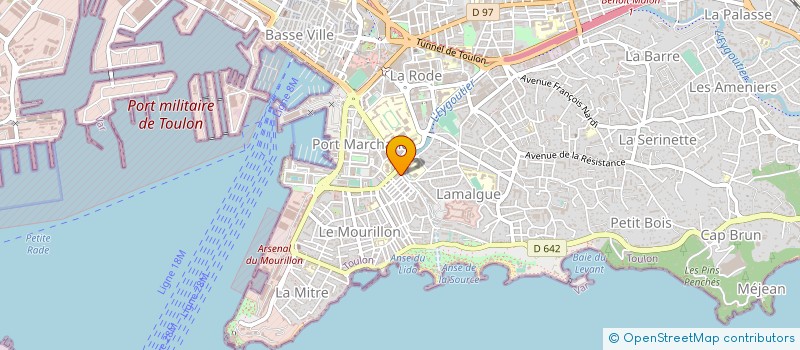 localisation de l'entreprise MADAME EUGENIE MARTIN-ESCOFFIER  TOULON