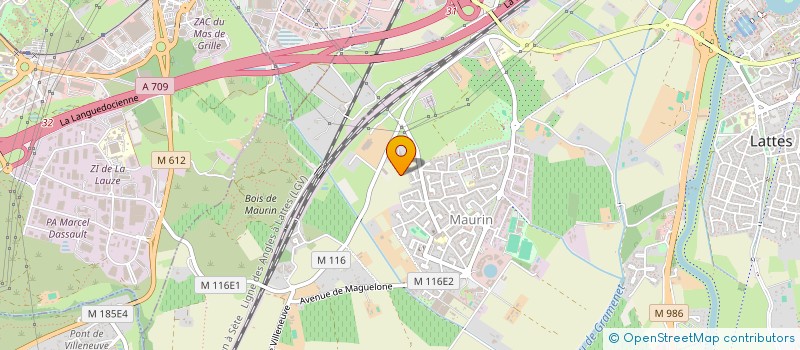 localisation de l'entreprise MADAME EUGENIE MARTINEAU  LATTES