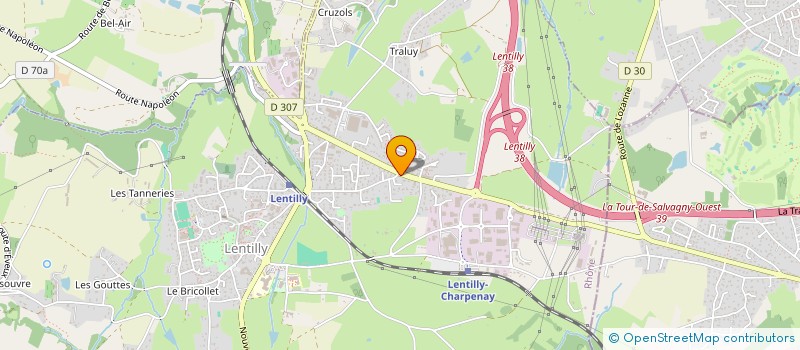 localisation de l'entreprise MADAME EUGENIE MASSELOT  LENTILLY