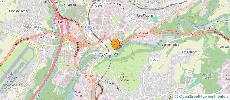 localisation de l'entreprise MADAME EUGENIE MEINARD à ANNECY