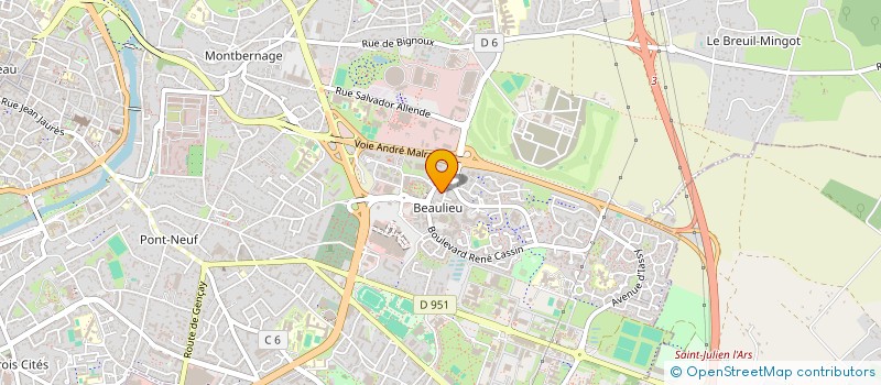 localisation de l'entreprise MADAME EUGENIE MENARD  POITIERS