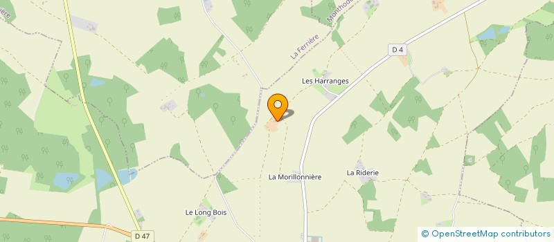 localisation de l'entreprise MADAME EUGENIE MENARD  SAINT-LAURENT-EN-GATINES